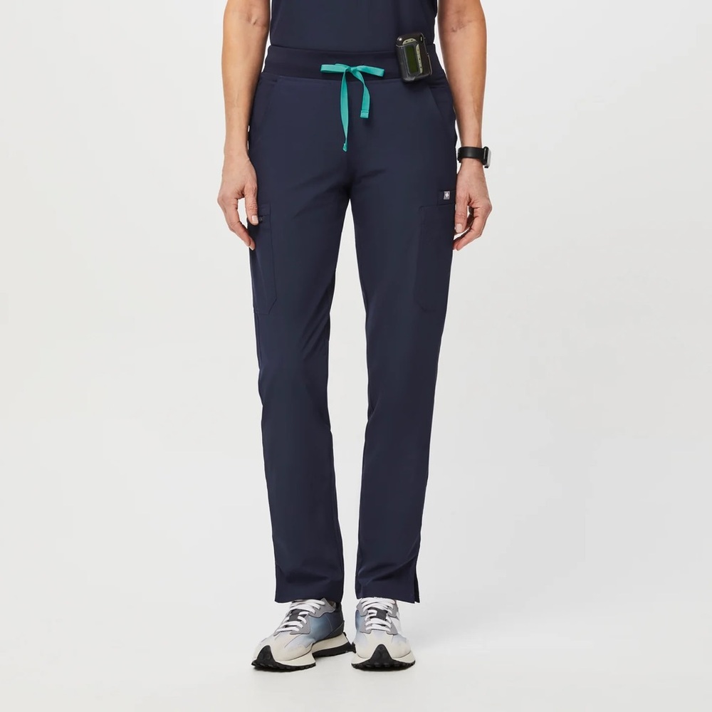 Navy FREEx™ Lined Yola™ - Skinny Scrub Pants 2.0